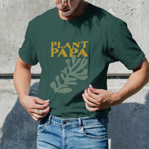 Plant Papa Retro Men's Crew Neck Tee