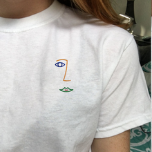 Painted Face Embroidered Unisex Tee