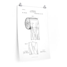 Toilet Paper Patent Bathroom Poster