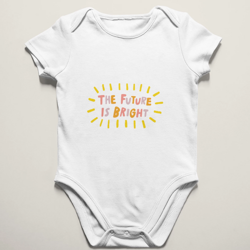 The Future is Bright Baby Onesie