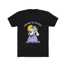 Cats Don't Talk To Police Unisex Retro Unisex Tee