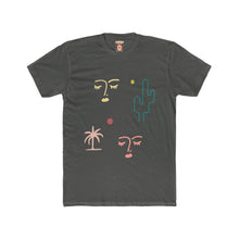 Abstract Faces Unisex Crew Neck Tee