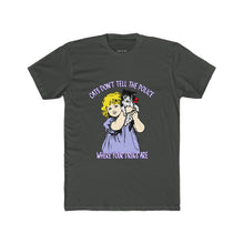 Cats Don't Talk To Police Unisex Retro Unisex Tee