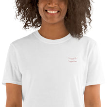 Community Over Competition Embroidered T-Shirt