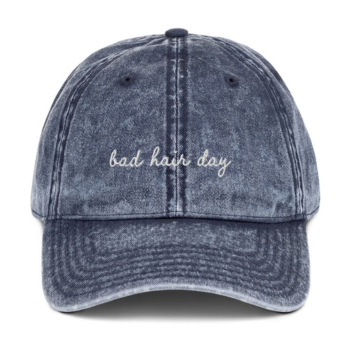 Bad Hair Day Vintage Cotton Twill Cap