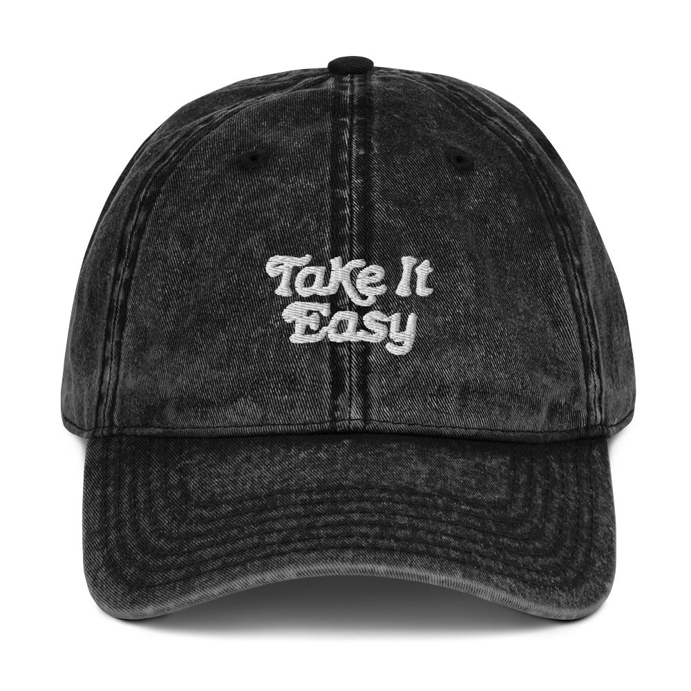 Take It Easy Vintage Cotton Twill Cap