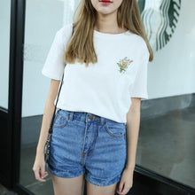 Little Flower Emboridered Tee