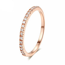Classic Zirconia Rose Gold Ring