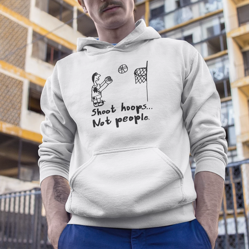 Shoot Hoops Not People 1994 Retro Unisex Hoodie